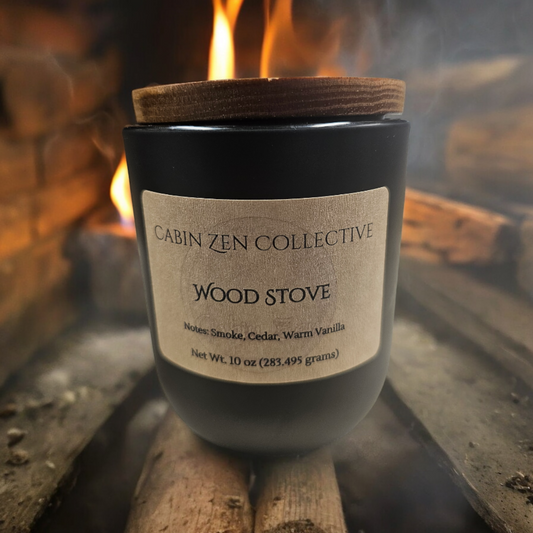 Wood Stove Refillable Candle