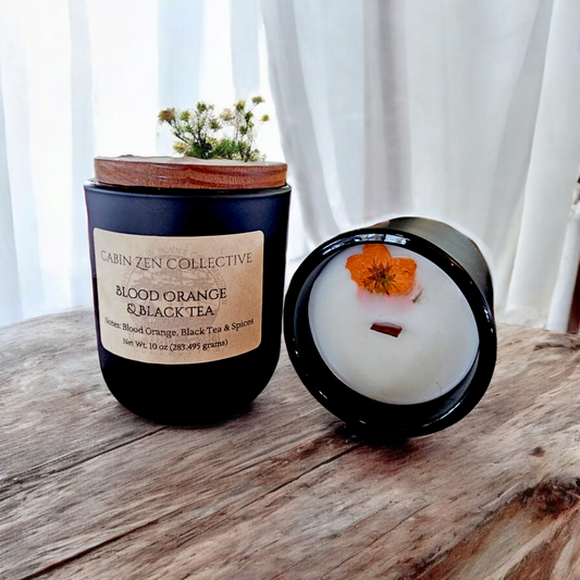 Blood Orange & Black Tea 10 oz. Candle