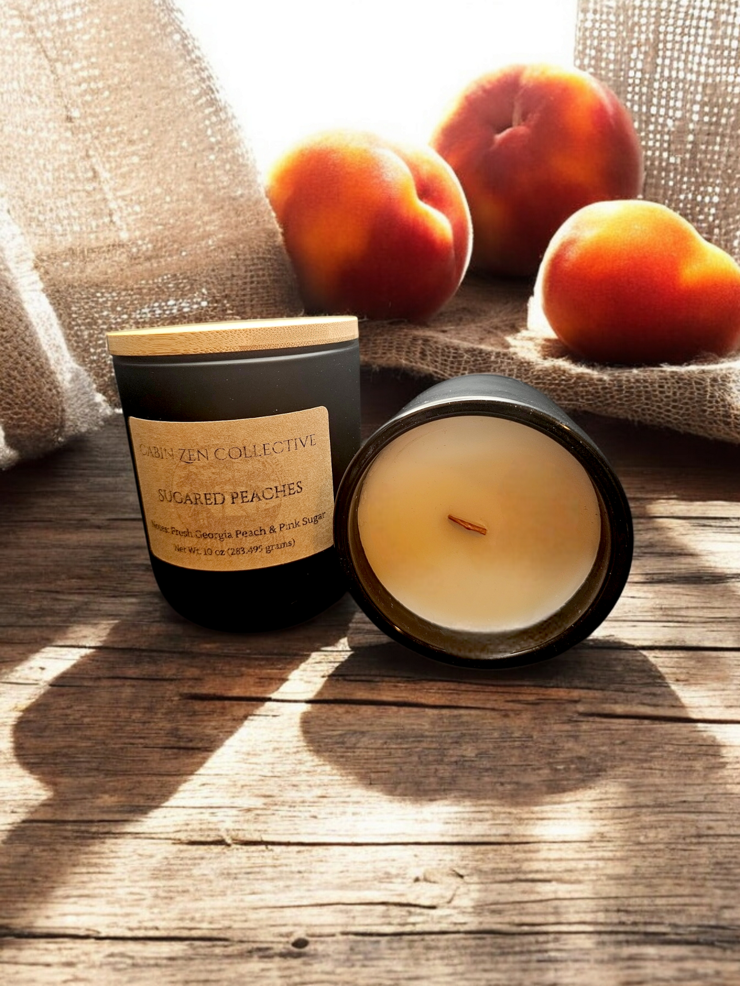 Sugared Peaches 10 oz. Candle