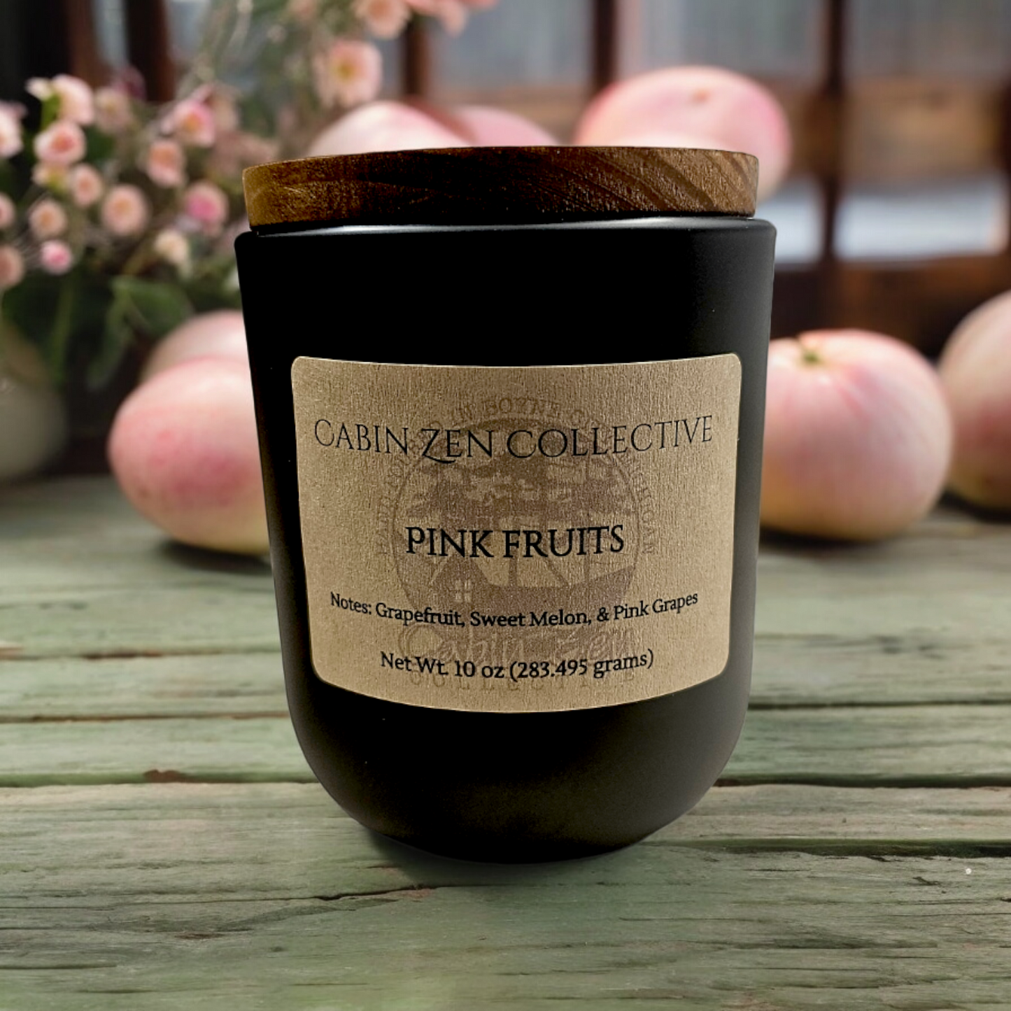 Pink Fruits Refillable Candle